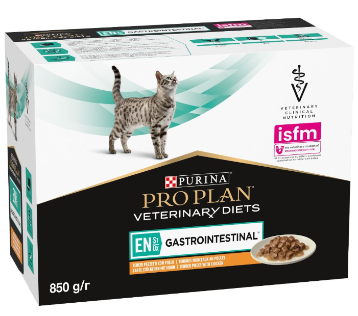 Purina Pro Plan Veterinary Diets Gastrointestinal EN con Pollo 10x85gr Purina Pro Plan Veterinary Diets Gastrointestinal EN con Pollo 10x85gr